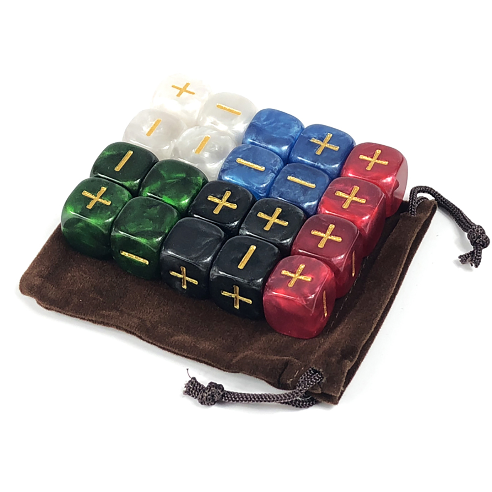 Board Game Live - Dados Fate con bolsa 20 piezas