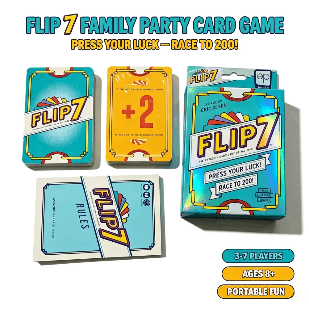 Flip 7, juego de cartas de est - Strategy Board Game reseña y precio