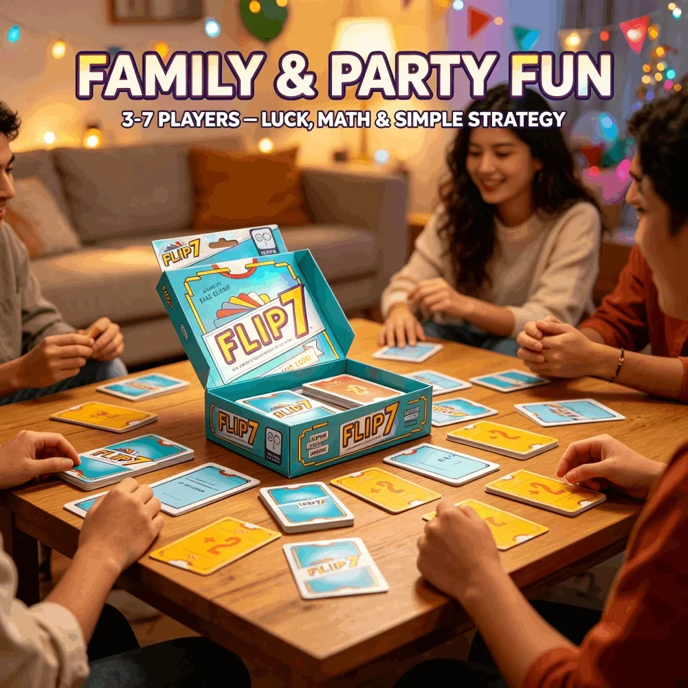 Flip 7, juego de cartas de est - Strategy Board Game reseña y precio